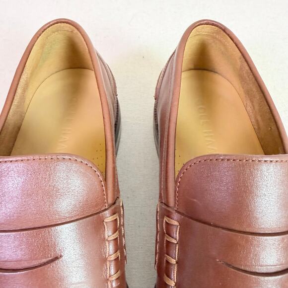 Cole Haan Pinch Prep Penny Loafer Men\'s 9M Brown Leather Classic Moc Toe Slip On main image 12